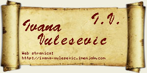 Ivana Vulešević vizit kartica